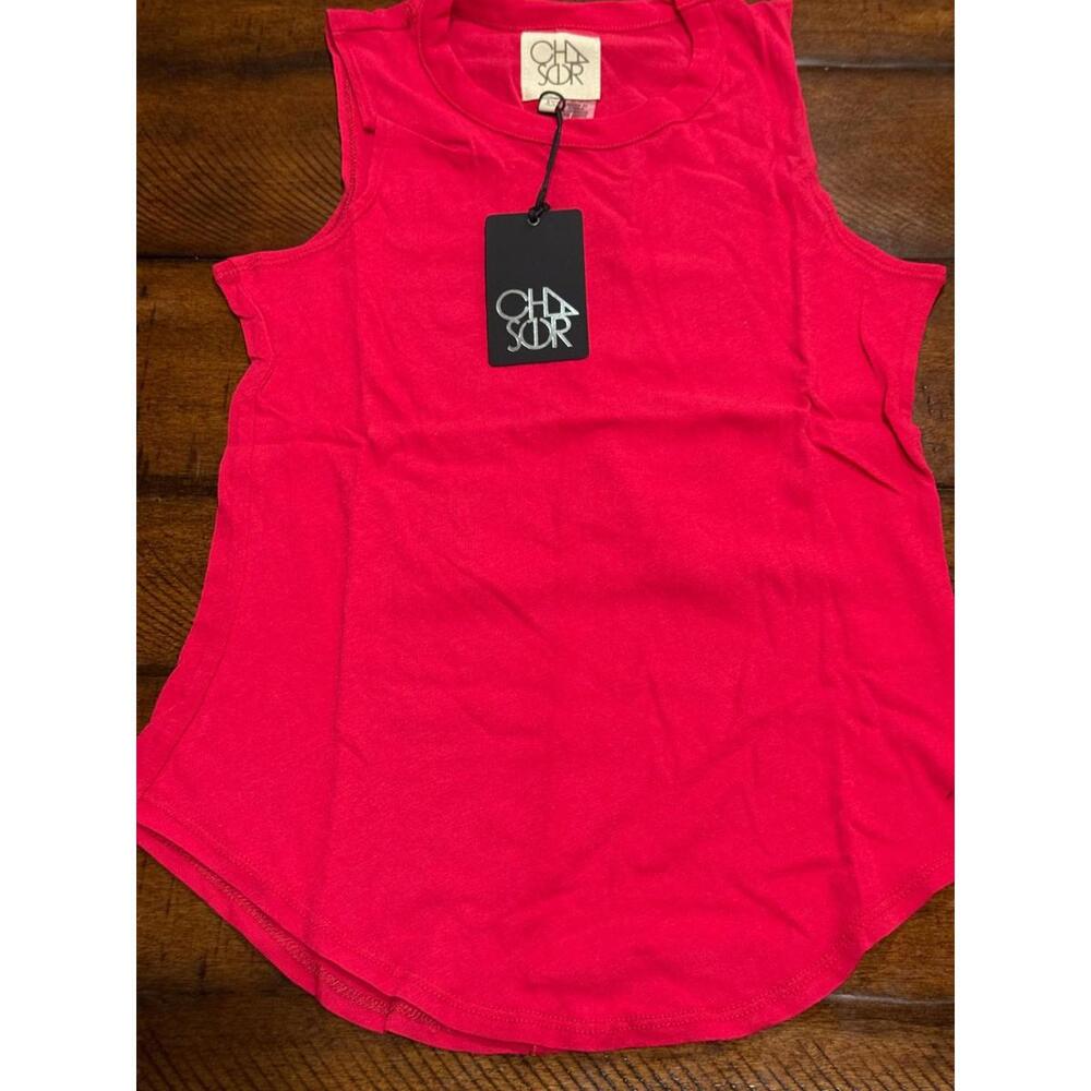 Chaser Brand - Tank Top CW7278 Strawberry Red, Size XS - Picture 1 of 3